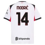 Günstige Fußballtrikots AC Mailand Modrić 14 Auswärtstrikot 2025-26 Kurzarm